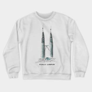 Petronas Twin Towers | Kuala Lumpur | Malaysia Crewneck Sweatshirt